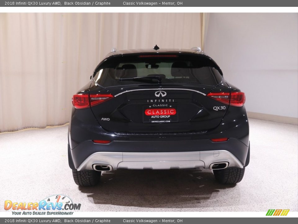 2018 Infiniti QX30 Luxury AWD Black Obsidian / Graphite Photo #19