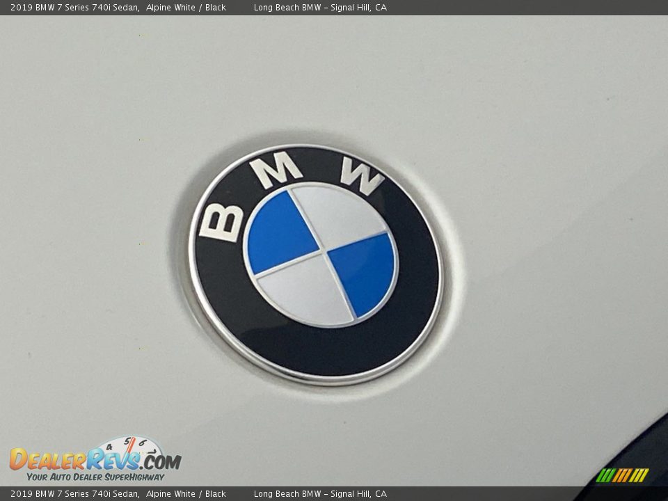 2019 BMW 7 Series 740i Sedan Alpine White / Black Photo #7