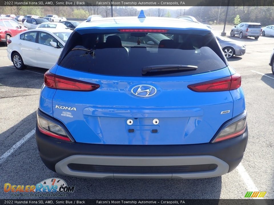 2022 Hyundai Kona SEL AWD Sonic Blue / Black Photo #3