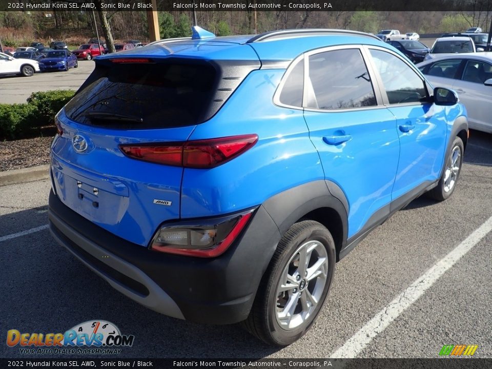 2022 Hyundai Kona SEL AWD Sonic Blue / Black Photo #4