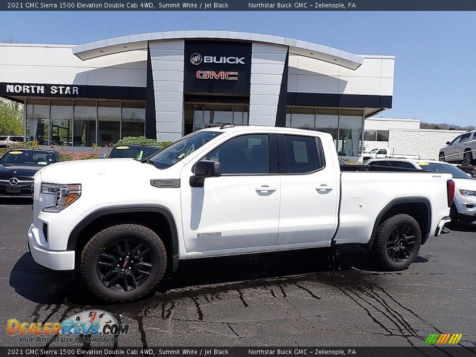 2021 GMC Sierra 1500 Elevation Double Cab 4WD Summit White / Jet Black Photo #1