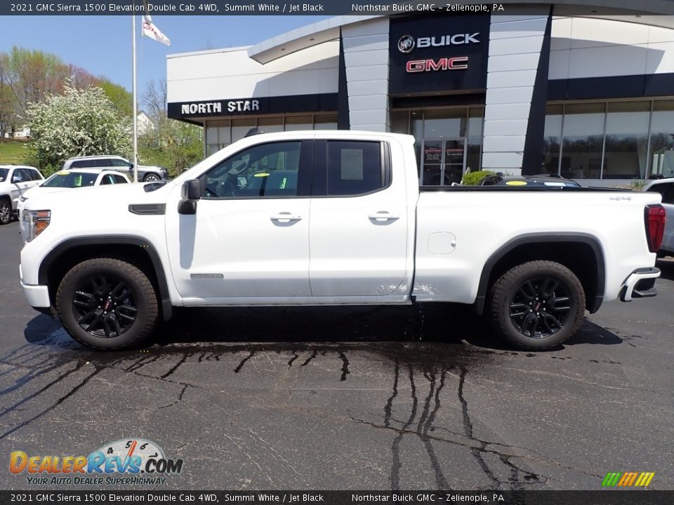 2021 GMC Sierra 1500 Elevation Double Cab 4WD Summit White / Jet Black Photo #2