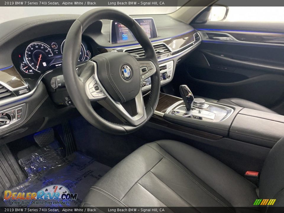 2019 BMW 7 Series 740i Sedan Alpine White / Black Photo #14