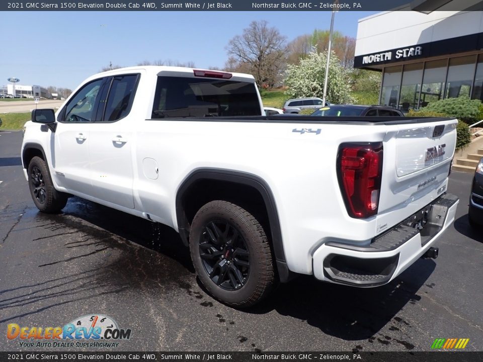 2021 GMC Sierra 1500 Elevation Double Cab 4WD Summit White / Jet Black Photo #3