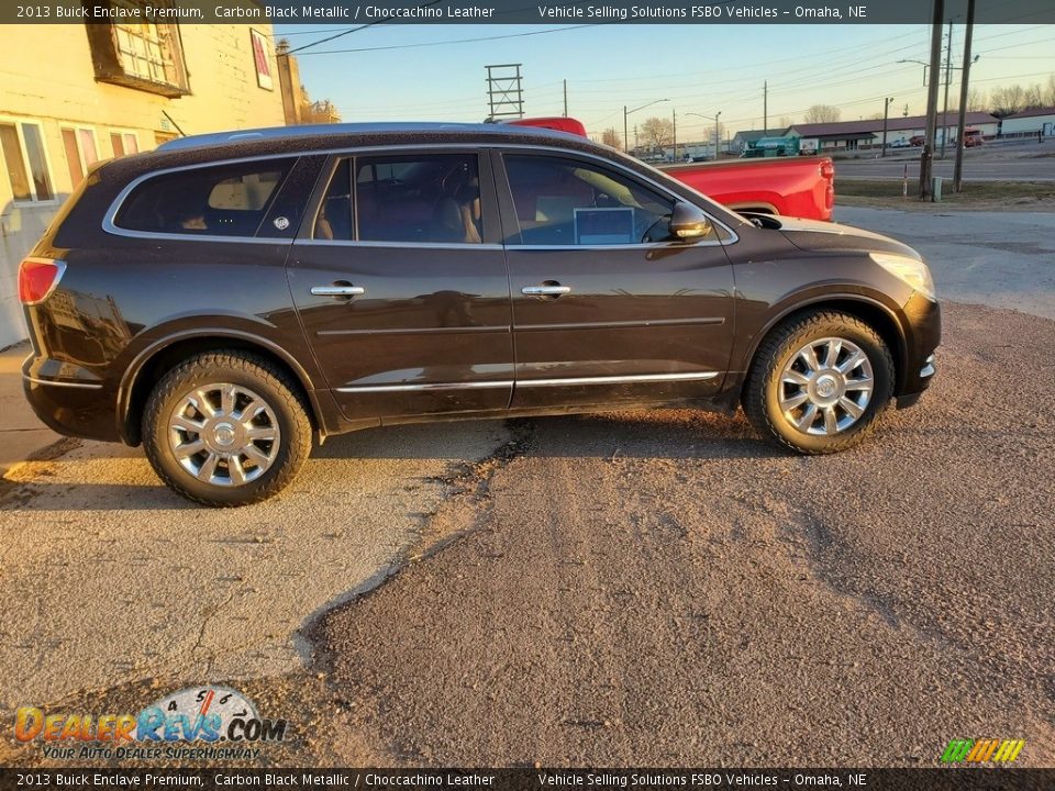 2013 Buick Enclave Premium Carbon Black Metallic / Choccachino Leather Photo #8