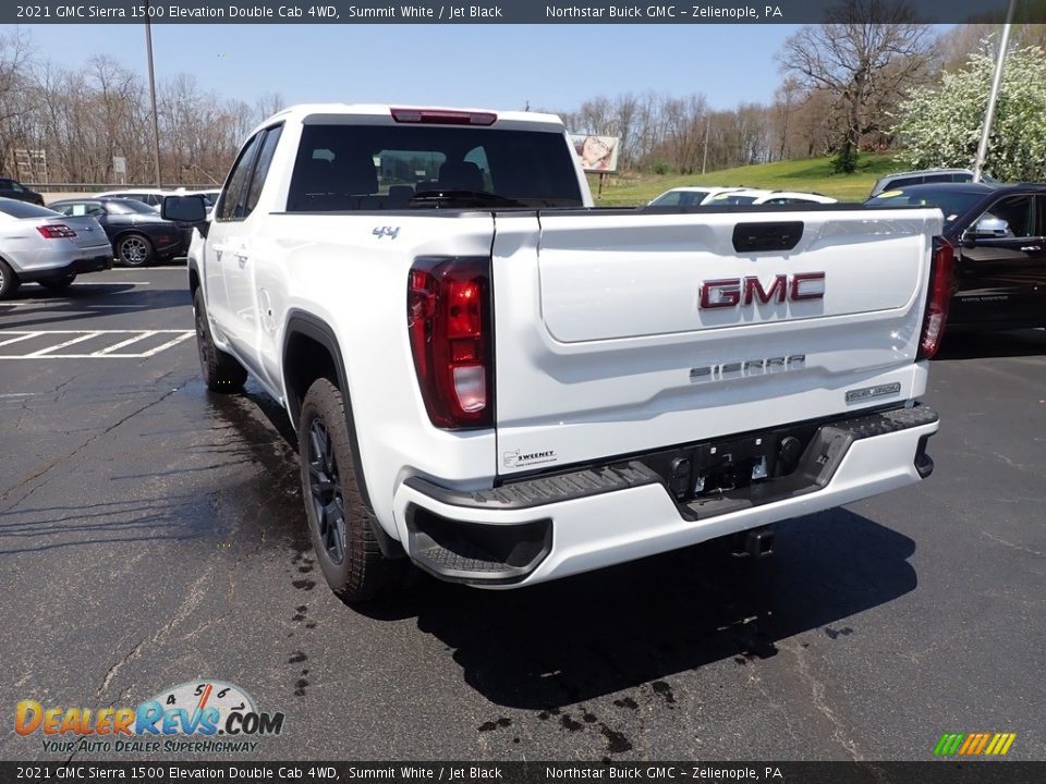 2021 GMC Sierra 1500 Elevation Double Cab 4WD Summit White / Jet Black Photo #4