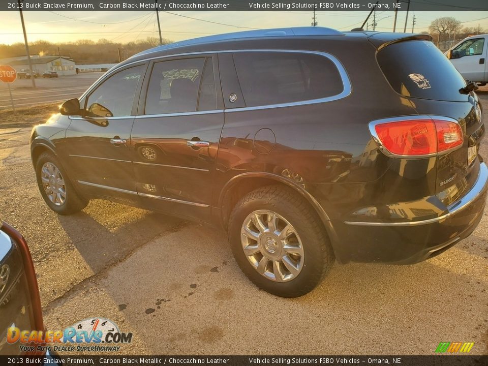 2013 Buick Enclave Premium Carbon Black Metallic / Choccachino Leather Photo #9