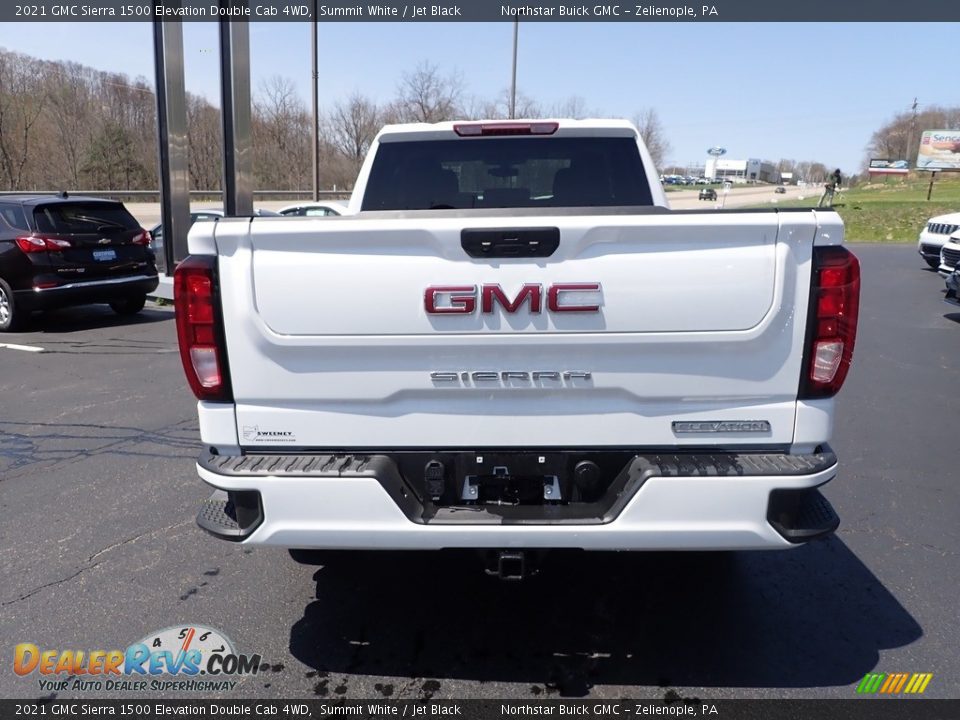 2021 GMC Sierra 1500 Elevation Double Cab 4WD Summit White / Jet Black Photo #5