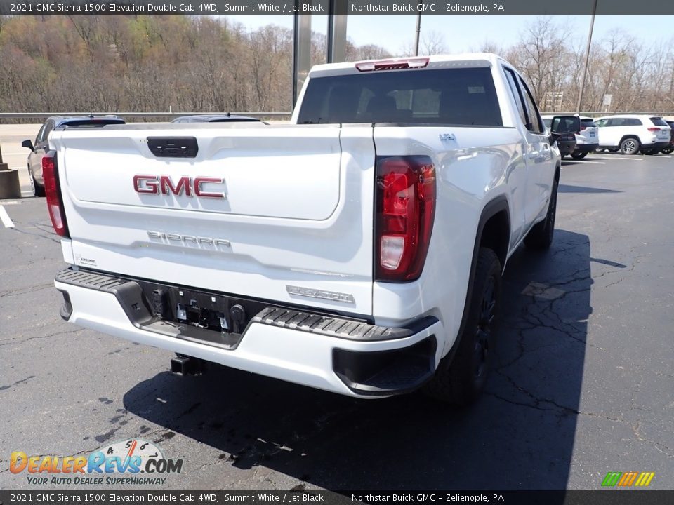 2021 GMC Sierra 1500 Elevation Double Cab 4WD Summit White / Jet Black Photo #6