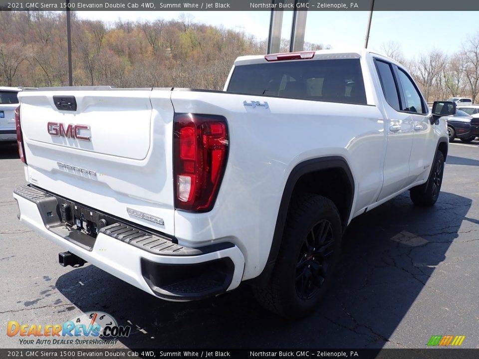 2021 GMC Sierra 1500 Elevation Double Cab 4WD Summit White / Jet Black Photo #7