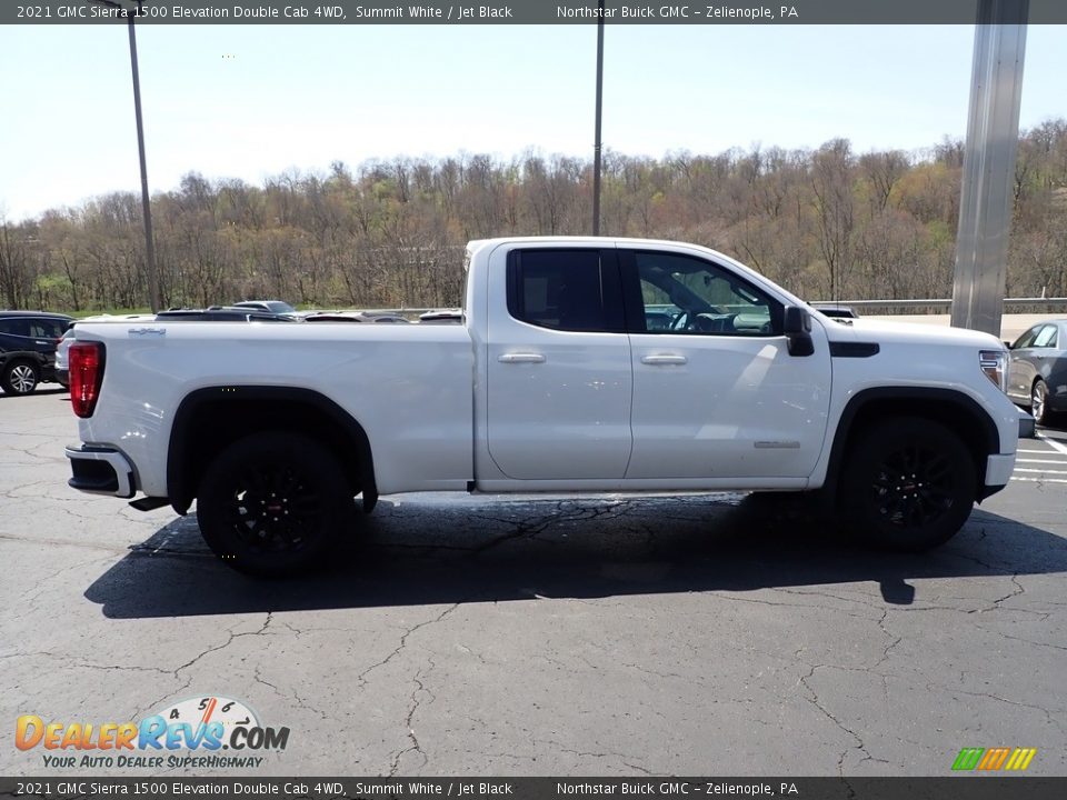 2021 GMC Sierra 1500 Elevation Double Cab 4WD Summit White / Jet Black Photo #8