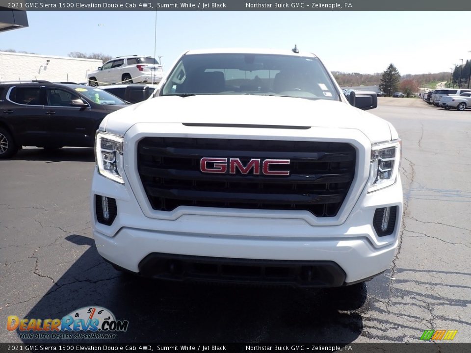 2021 GMC Sierra 1500 Elevation Double Cab 4WD Summit White / Jet Black Photo #11