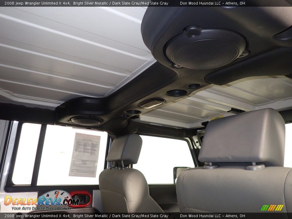 2008 Jeep Wrangler Unlimited X 4x4 Bright Silver Metallic / Dark Slate Gray/Med Slate Gray Photo #2