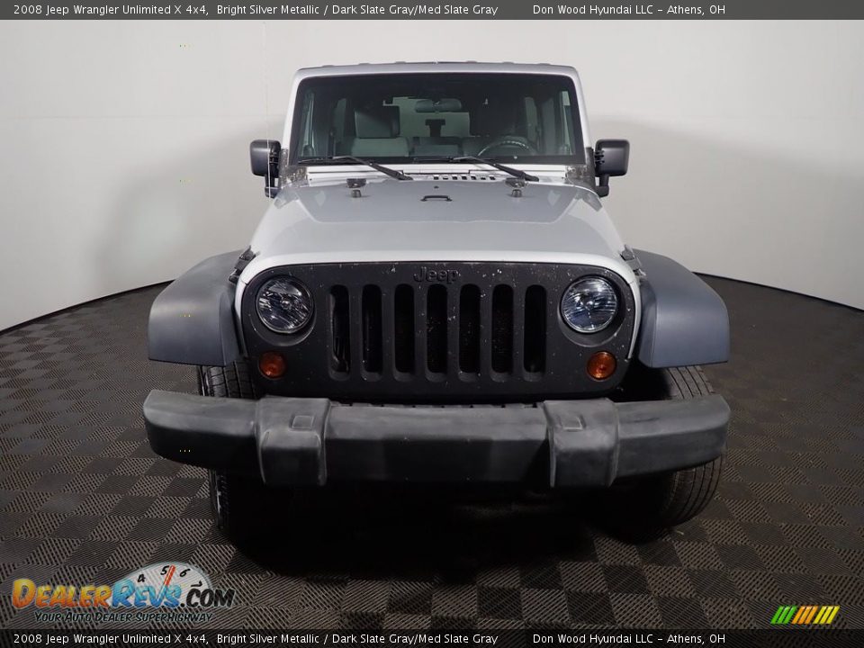 2008 Jeep Wrangler Unlimited X 4x4 Bright Silver Metallic / Dark Slate Gray/Med Slate Gray Photo #5