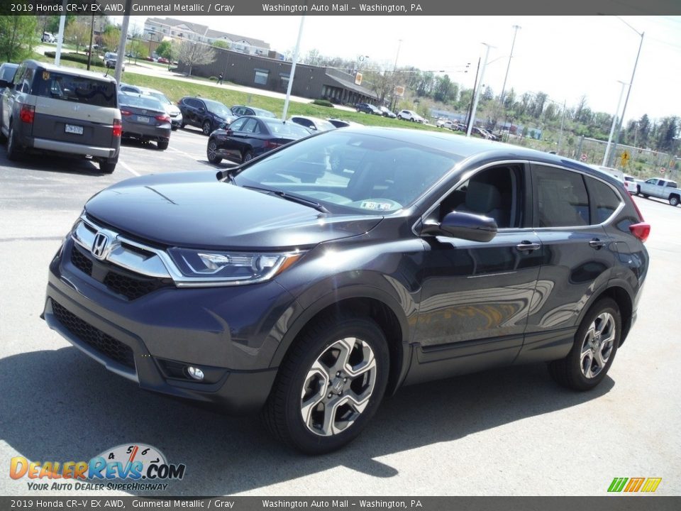 2019 Honda CR-V EX AWD Gunmetal Metallic / Gray Photo #6