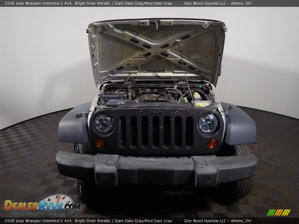 2008 Jeep Wrangler Unlimited X 4x4 Bright Silver Metallic / Dark Slate Gray/Med Slate Gray Photo #6