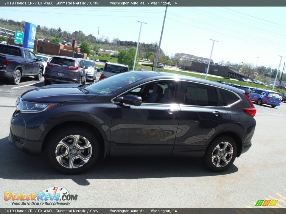 2019 Honda CR-V EX AWD Gunmetal Metallic / Gray Photo #8