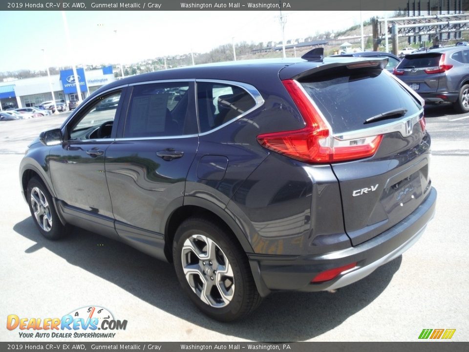 2019 Honda CR-V EX AWD Gunmetal Metallic / Gray Photo #9