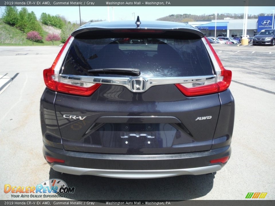 2019 Honda CR-V EX AWD Gunmetal Metallic / Gray Photo #10