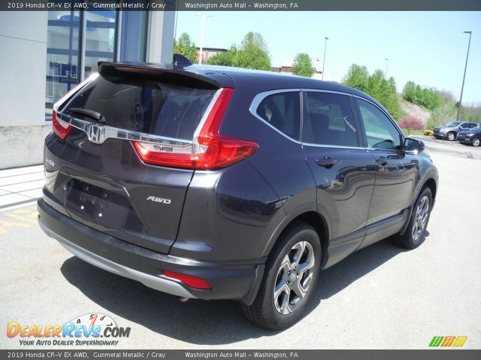 2019 Honda CR-V EX AWD Gunmetal Metallic / Gray Photo #11