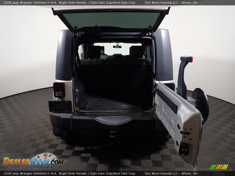2008 Jeep Wrangler Unlimited X 4x4 Bright Silver Metallic / Dark Slate Gray/Med Slate Gray Photo #12