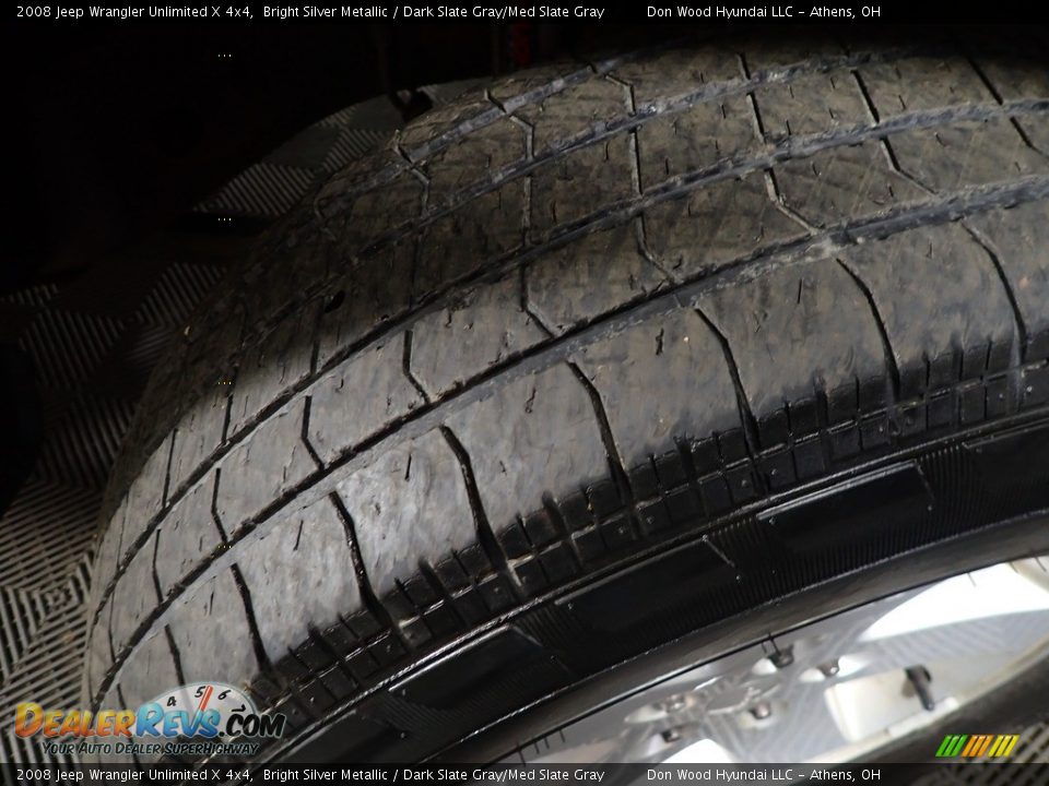 2008 Jeep Wrangler Unlimited X 4x4 Bright Silver Metallic / Dark Slate Gray/Med Slate Gray Photo #19
