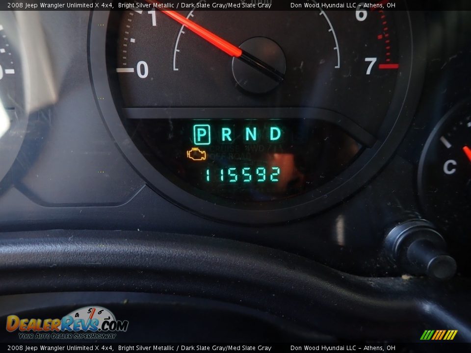 2008 Jeep Wrangler Unlimited X 4x4 Bright Silver Metallic / Dark Slate Gray/Med Slate Gray Photo #20