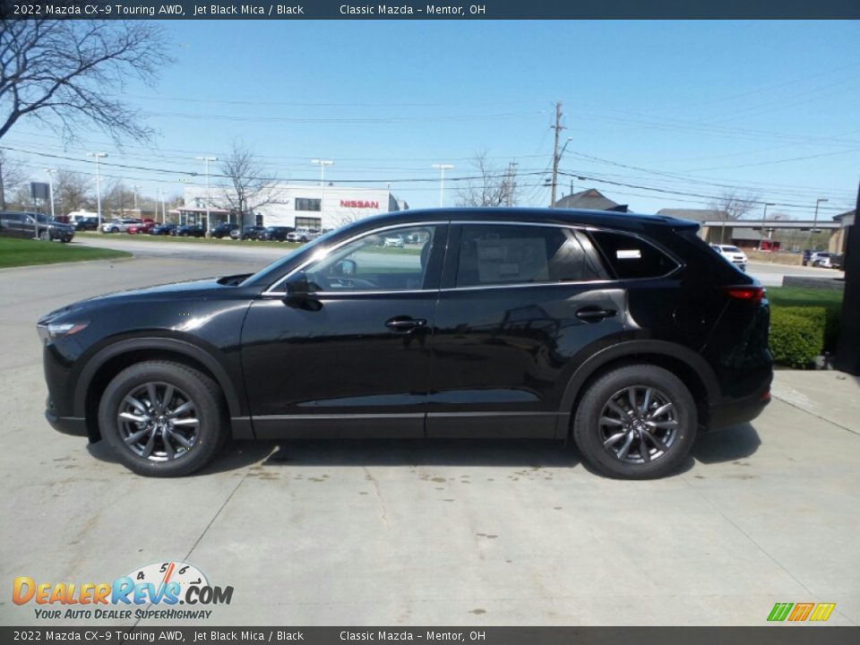 2022 Mazda CX-9 Touring AWD Jet Black Mica / Black Photo #6