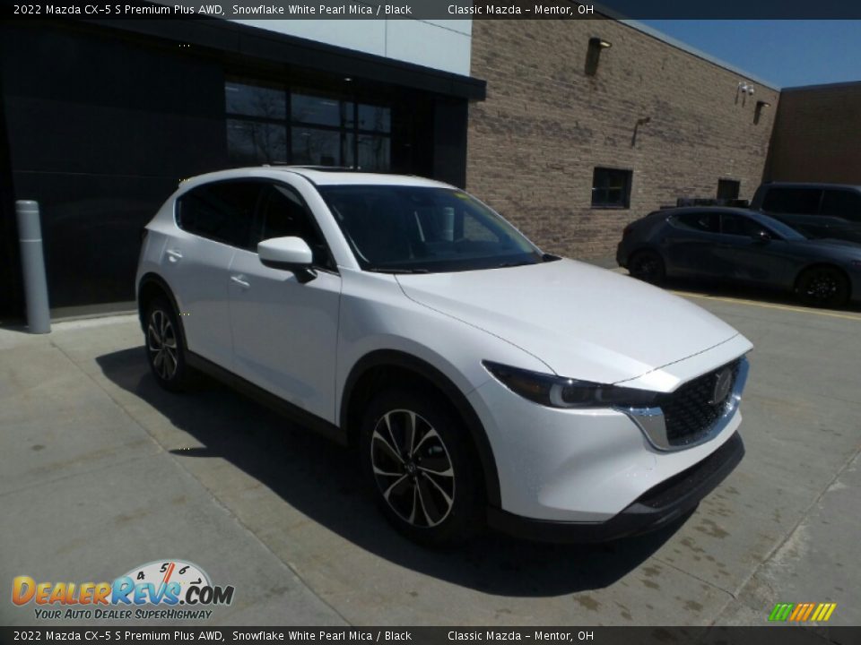 2022 Mazda CX-5 S Premium Plus AWD Snowflake White Pearl Mica / Black Photo #1