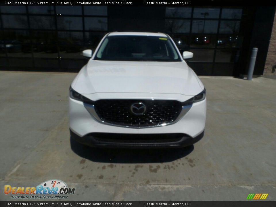 2022 Mazda CX-5 S Premium Plus AWD Snowflake White Pearl Mica / Black Photo #2