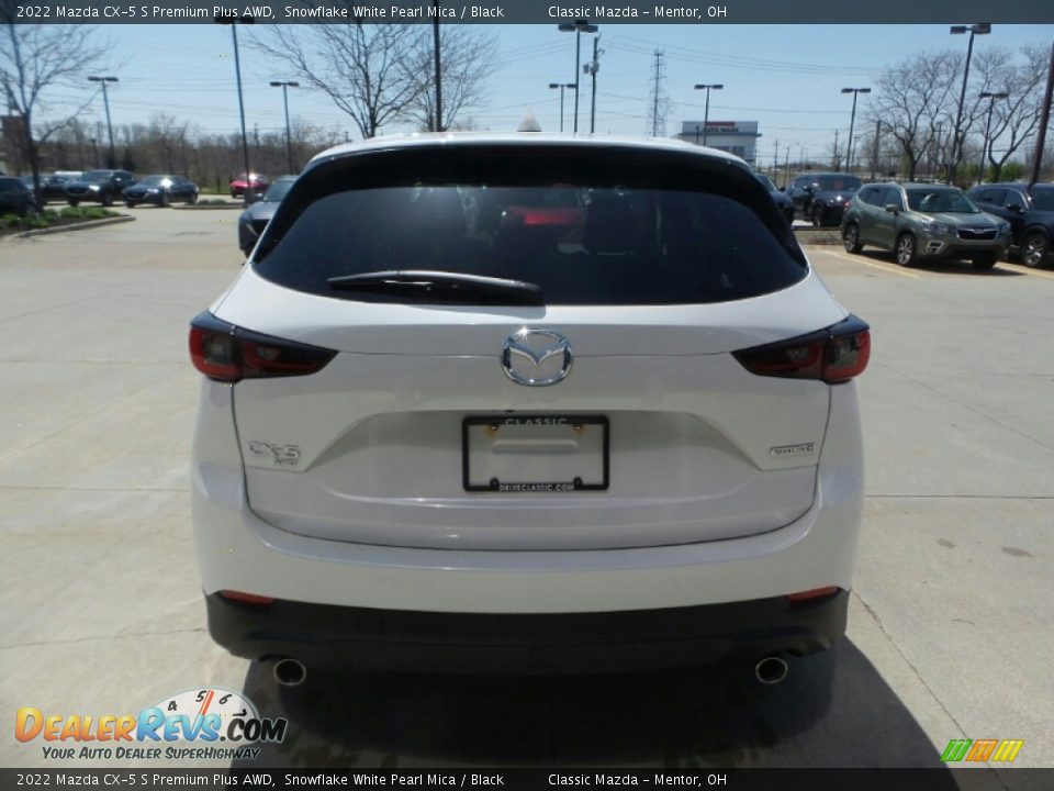 2022 Mazda CX-5 S Premium Plus AWD Snowflake White Pearl Mica / Black Photo #5