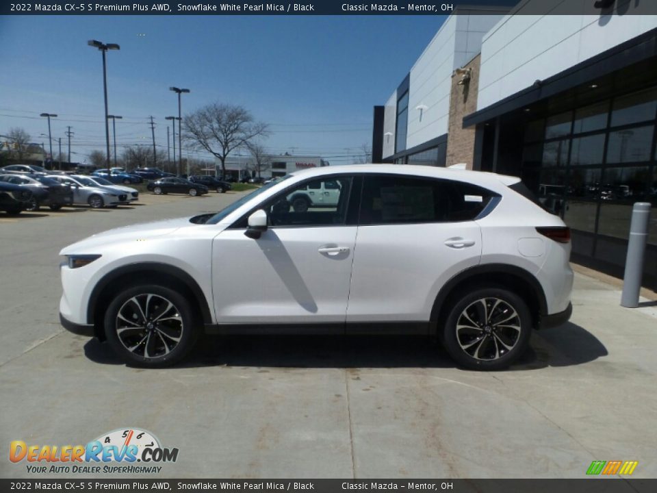 2022 Mazda CX-5 S Premium Plus AWD Snowflake White Pearl Mica / Black Photo #6