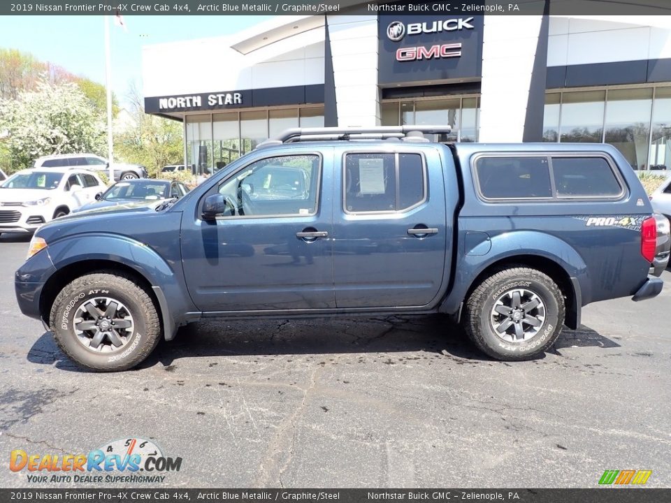 2019 Nissan Frontier Pro-4X Crew Cab 4x4 Arctic Blue Metallic / Graphite/Steel Photo #2