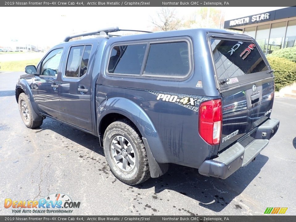 2019 Nissan Frontier Pro-4X Crew Cab 4x4 Arctic Blue Metallic / Graphite/Steel Photo #3