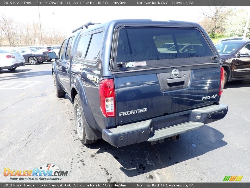 2019 Nissan Frontier Pro-4X Crew Cab 4x4 Arctic Blue Metallic / Graphite/Steel Photo #4