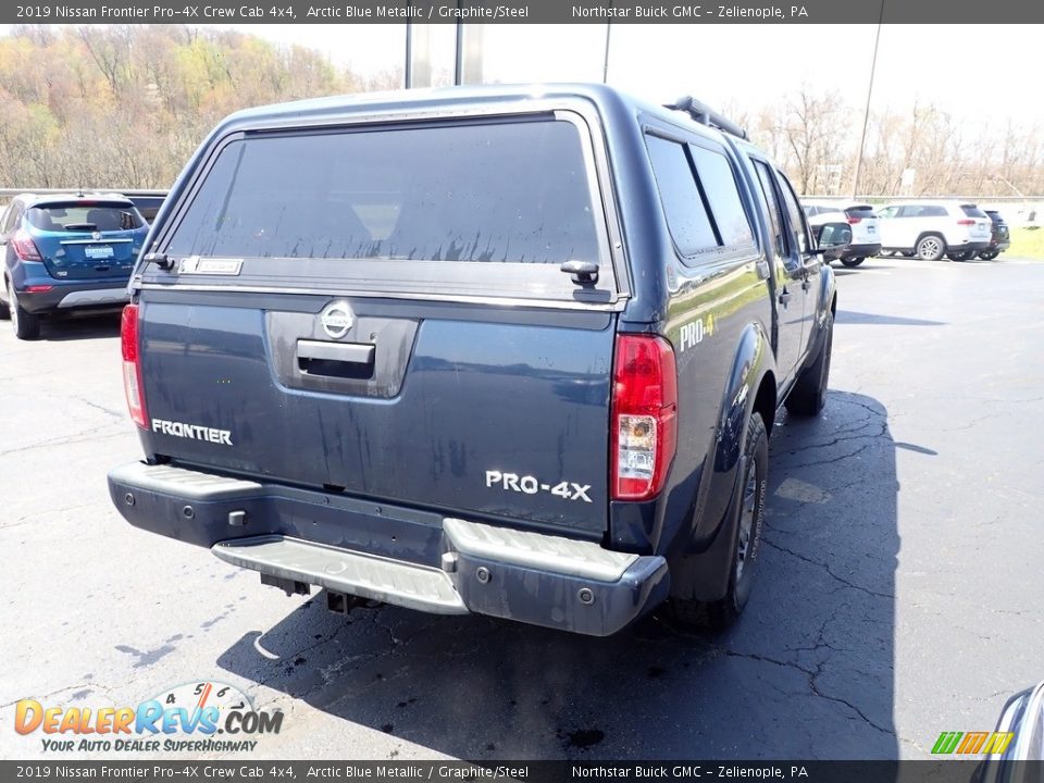 2019 Nissan Frontier Pro-4X Crew Cab 4x4 Arctic Blue Metallic / Graphite/Steel Photo #6