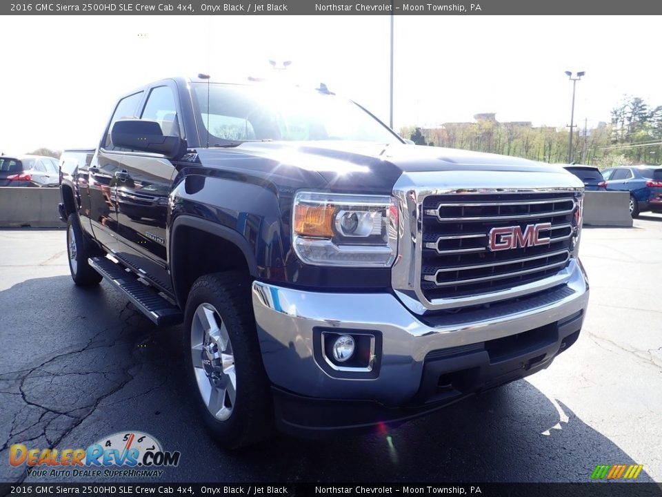 2016 GMC Sierra 2500HD SLE Crew Cab 4x4 Onyx Black / Jet Black Photo #11