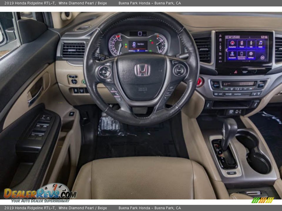 2019 Honda Ridgeline RTL-T White Diamond Pearl / Beige Photo #5