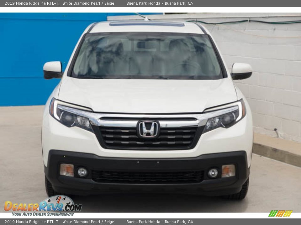 2019 Honda Ridgeline RTL-T White Diamond Pearl / Beige Photo #7