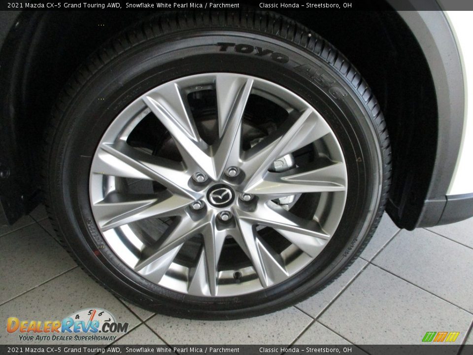 2021 Mazda CX-5 Grand Touring AWD Snowflake White Pearl Mica / Parchment Photo #5