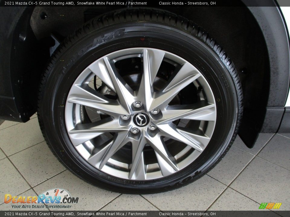 2021 Mazda CX-5 Grand Touring AWD Snowflake White Pearl Mica / Parchment Photo #6