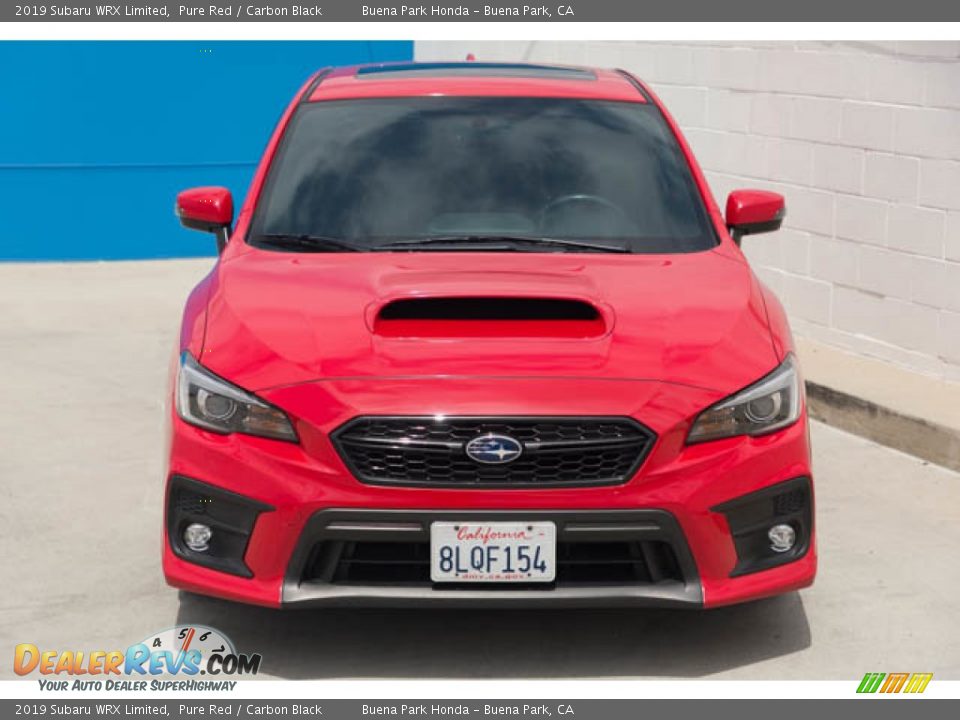 2019 Subaru WRX Limited Pure Red / Carbon Black Photo #7