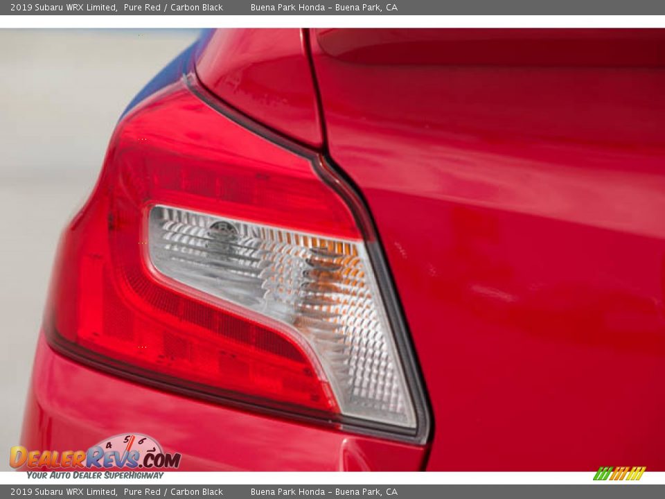 2019 Subaru WRX Limited Pure Red / Carbon Black Photo #10