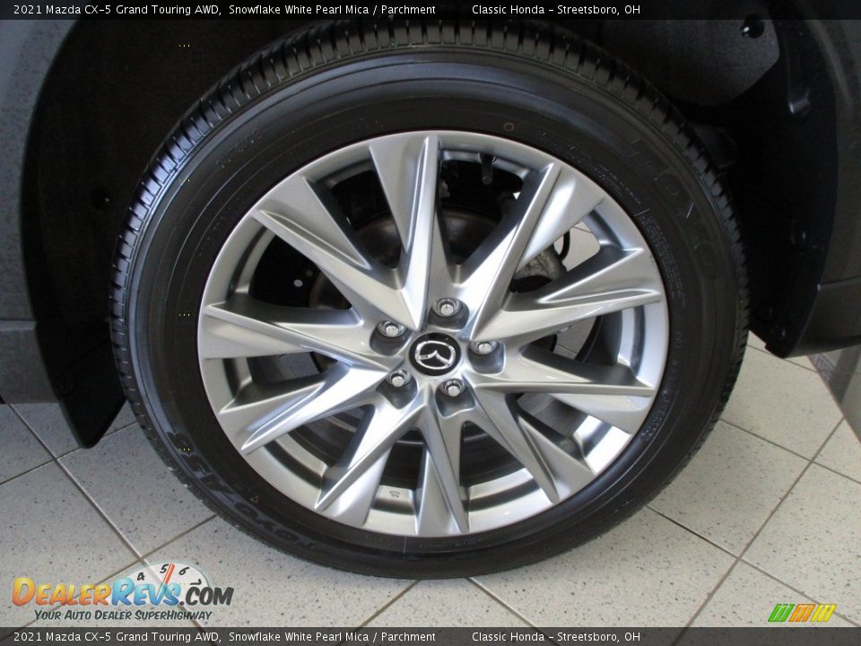 2021 Mazda CX-5 Grand Touring AWD Snowflake White Pearl Mica / Parchment Photo #11