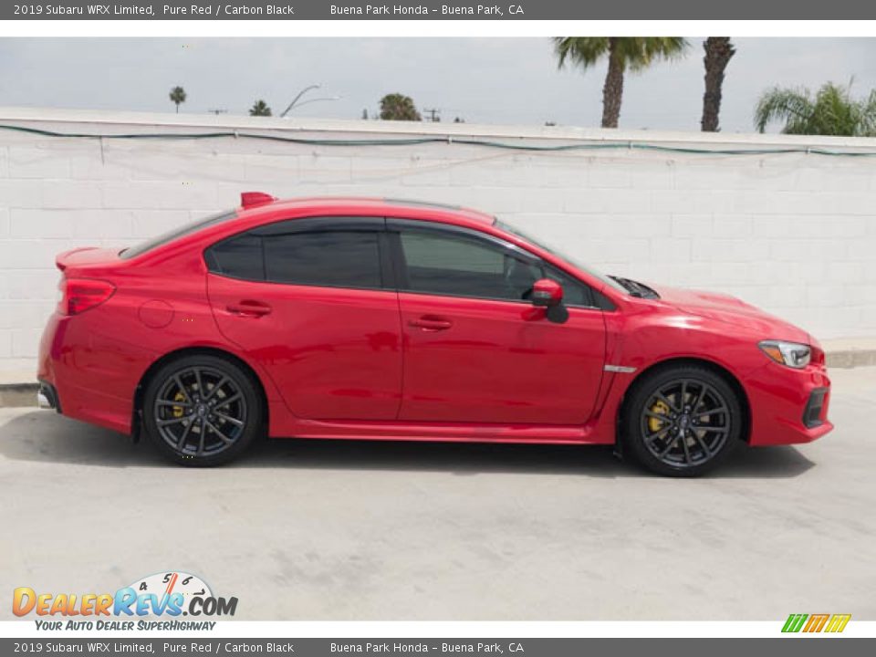 2019 Subaru WRX Limited Pure Red / Carbon Black Photo #12