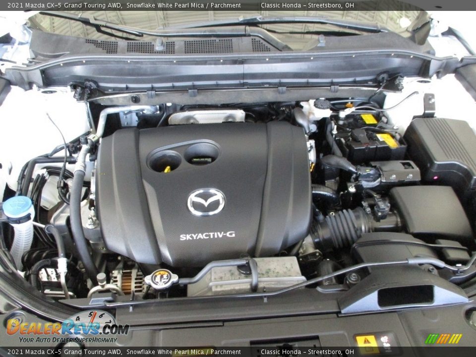 2021 Mazda CX-5 Grand Touring AWD Snowflake White Pearl Mica / Parchment Photo #13