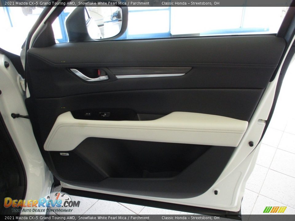 2021 Mazda CX-5 Grand Touring AWD Snowflake White Pearl Mica / Parchment Photo #14