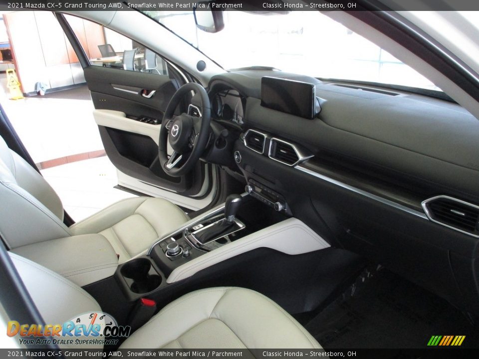 2021 Mazda CX-5 Grand Touring AWD Snowflake White Pearl Mica / Parchment Photo #15