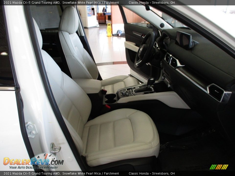 2021 Mazda CX-5 Grand Touring AWD Snowflake White Pearl Mica / Parchment Photo #16