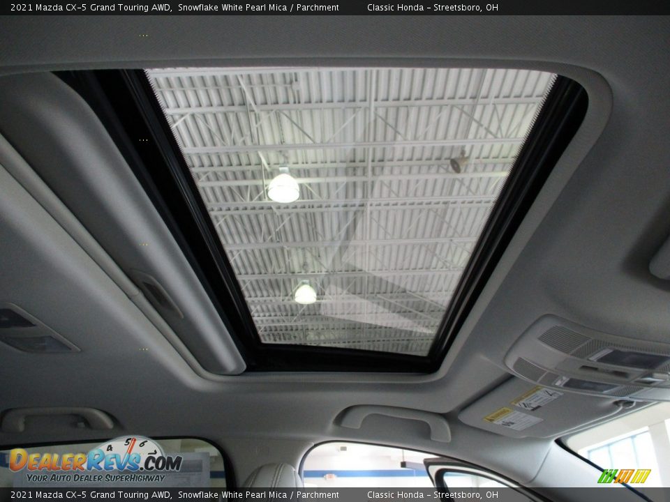 2021 Mazda CX-5 Grand Touring AWD Snowflake White Pearl Mica / Parchment Photo #17